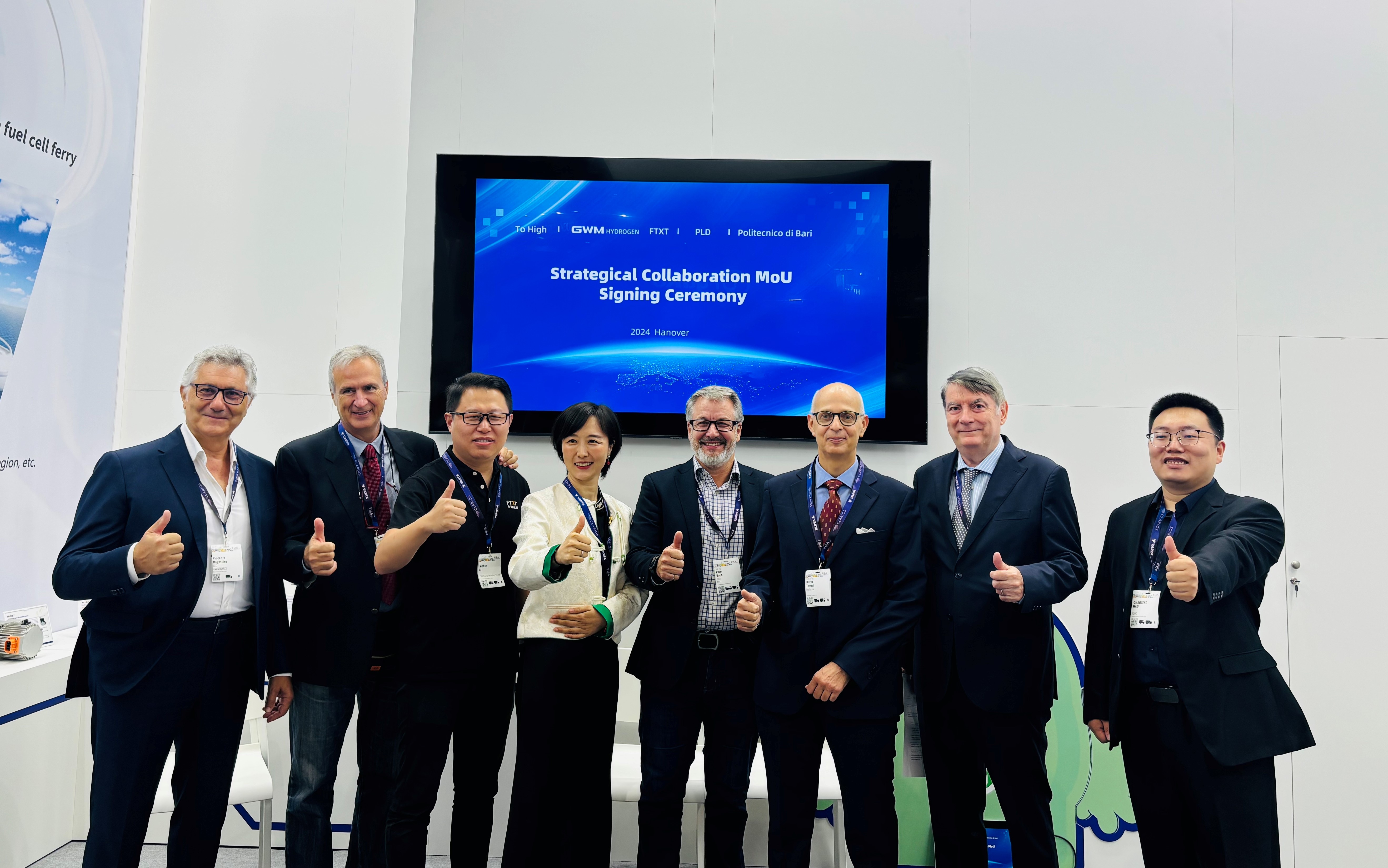 During the 2024 IAA Exhibition, GWM HYDROGEN-FTXT signed strategic cooperation agreements with several Italian partners