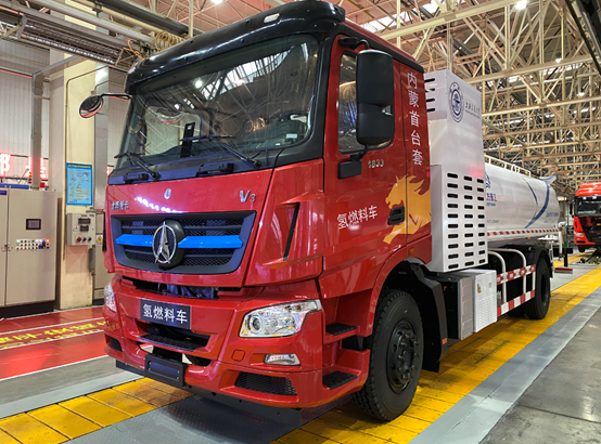 The first set of hydrogen fuel cell sanitation heavy trucks in the Inner Mongolia Autonomous Region